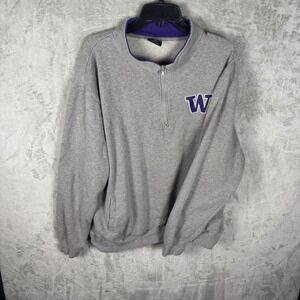 Colosseum Washington Huskies Hoodie Mens Regular 2XL Gray Pullover Sweatshirt